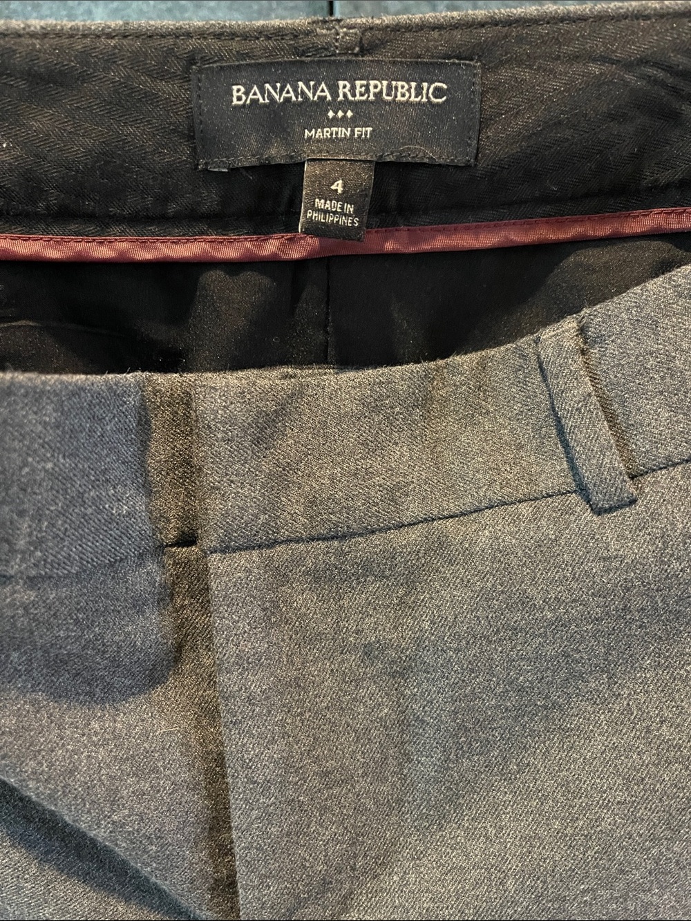 Banana Republic Gray Martin Fit Dress Pants